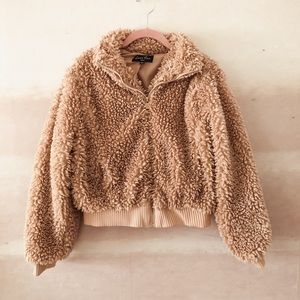 Mauve teddy jacket